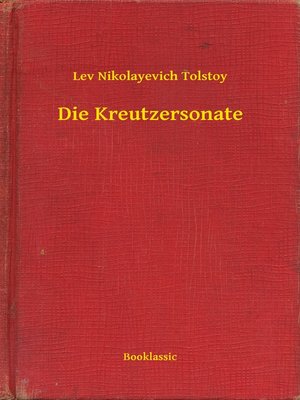 cover image of Die Kreutzersonate
